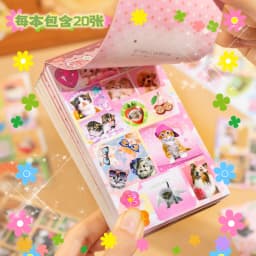 TIANZI 20pcs Kawaii Retro INS Die Cutting Stickers Book for DIY Scrapbook Diary Phone Case Creative Stationery Cute Retro Design