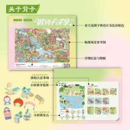 TIANZI 3D Cartoon Miniature Scene Stickers Collection Pocket House Stacking Stickers DIY Kawaii Handmade Scrapbook Decoration
