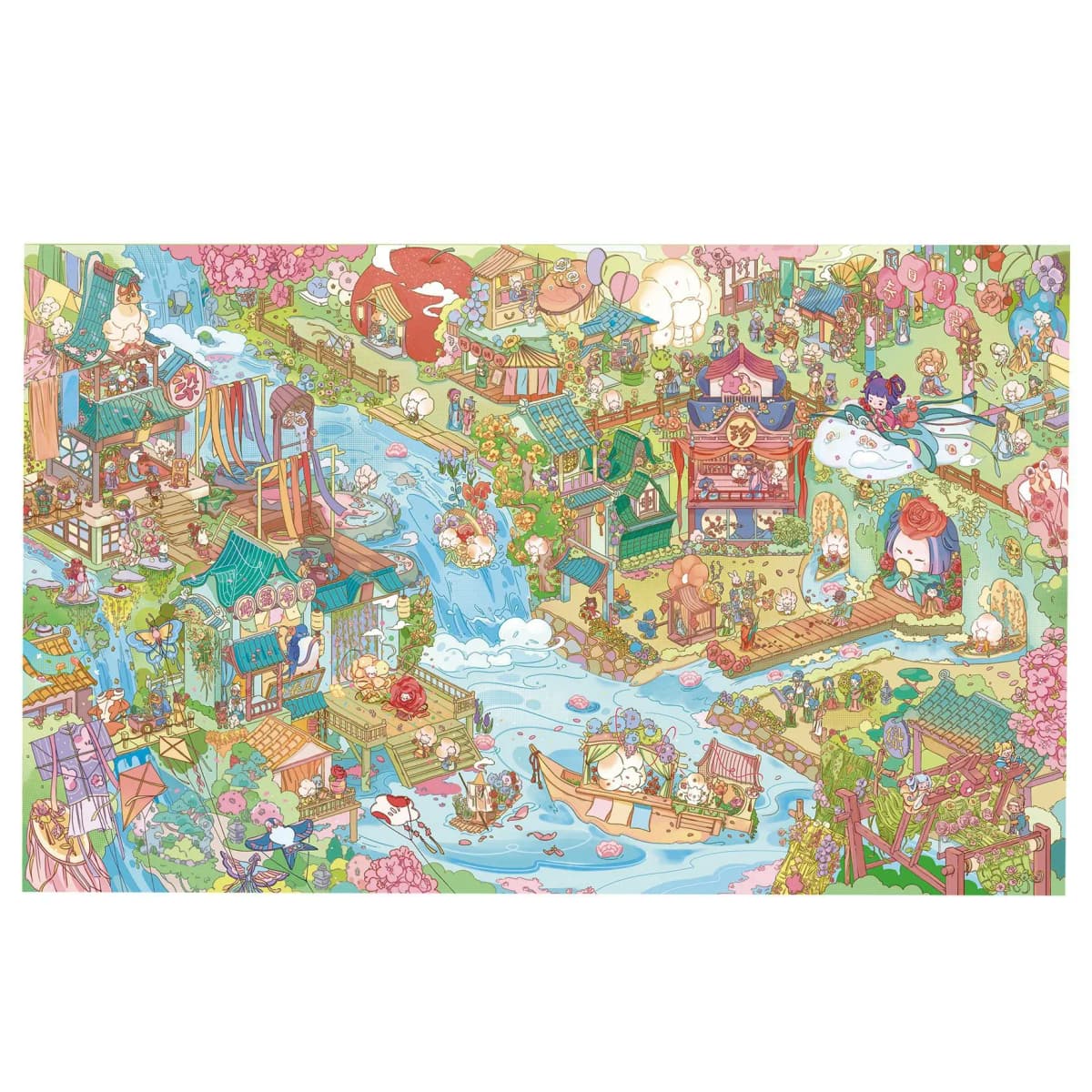 TIANZI 3D Cartoon Miniature Scene Stickers Collection Pocket House Stacking Stickers DIY Kawaii Handmade Scrapbook Decoration