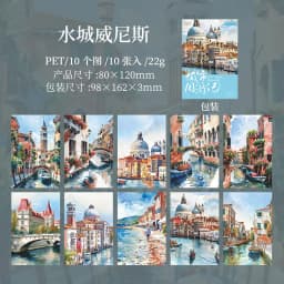 10pcs/1lot kawaii Stationery Sticker City Weekend junk journal Decorative Scrapbooking DIY Craft Sticker