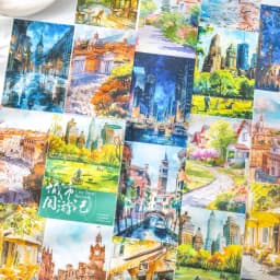10pcs/1lot kawaii Stationery Sticker City Weekend junk journal Decorative Scrapbooking DIY Craft Sticker