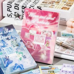 TIANZI 20 Sheets Die Cut Stickers Book Cute Cartoon Decorative Scrapbooking Materials Handmade Diary Japanese Stationery Supplie