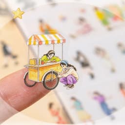 30pcs/lot Kawaii Stationery Stickers The vast sea of people Collection DIY Junk Journal Paper Planner Decorative stickers