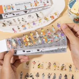 30pcs/lot Kawaii Stationery Stickers The vast sea of people Collection DIY Junk Journal Paper Planner Decorative stickers