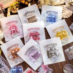 10pcs/1lot Kawaii Stationery Stickers Colourful Dreams Junk Journaling Decorative Mobile Scrapbooking for stickers Scrapbook