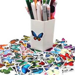 10/50/100pcs Butterfly Insect Cartoon Cute Decals Toy Stationery Guitar Phone Bicycle Laptop Luggage Car Graffiti Kids Sticker