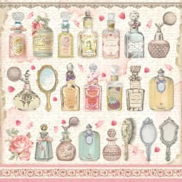25Pcs/Pack Vintage Perfume Rose Sticker DIY Craft Scrapbooking Album Junk Journal Decorative Stickers