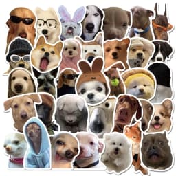 10/30/50PCS Dog Life Korean Sticker Aesthetic PVC Diary Laptop Sketchbook Stationery Scrapbooking School Supplies