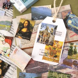 45 pcs/set World Famous Painting Collections Paper Stickers Scrapbooking Diy Journal Sealing Kawaii Sticker Cute Stationery Gift