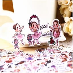 40pcs Creative Cute Self-made Ballet Girl 2 Scrapbooking Stickers /decorative Sticker /DIY Caft Photo Albums/LINE Express Stick