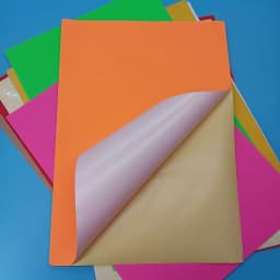 A4 Adhesive Printing Paper, Mixed Color Packaging Sticker Size 21x29.7cm Color Sticker 10 Sheets / Pack