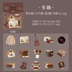 30sheets/1lot kawaii Stationery Sticker Cozy Little Things junk journal Decorative Scrapbooking DIY Craft Sticker