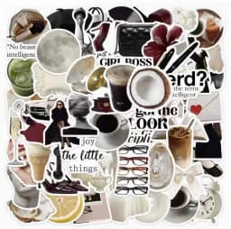 10/30/60pcs Ins Style Clean Girl Office Lady Stickers Aesthetic DIY Skateboard Phone Case Notebook Cool Graffiti Decals Packing