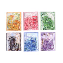 JIANWU Vintage Flower Butterfly Film Border Landscape Material Collage Scrapbooking PET Sticker Creative DIY Journal Stationery