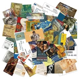 10/30/50PCS Vintage Oil Painting Sticker Aesthetic PVC Stationery Sketchbook Sticky Diary Scrapbook Supplies