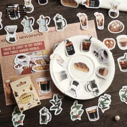 45 Pcs/box Strawberry Cheese Delicacy Food Journal Decorative Stationery Stickers Scrapbooking DIY Diary Album Stick Lable