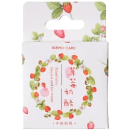 45 Pcs/box Strawberry Cheese Delicacy Food Journal Decorative Stationery Stickers Scrapbooking DIY Diary Album Stick Lable