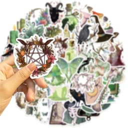10/30/50PCS Kawaii Forest Witch Decoration Scrapbooking PVC Sticker Aesthetic Korean Stationery School Supplies