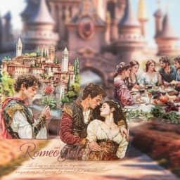 1pack/3pack Literary Story Series Classic Novel Scenery Stickers 20 Sheets with 6 Styles Perfect for Hand Account Decoration