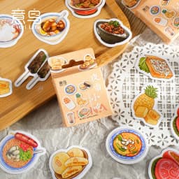 45Pcs Strawberry Themed Stickers Album Diary Labels Scrapbooking Materials DIY Journaling Stationery Cute Fruit Decorative Paper