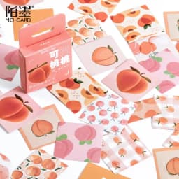 45Pcs Strawberry Themed Stickers Album Diary Labels Scrapbooking Materials DIY Journaling Stationery Cute Fruit Decorative Paper