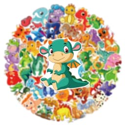 10/30/60PCS Cartoon Dinosaur Sticker Aesthetic PVC Korean Stationery School Supplies Decoration Scrapbooking