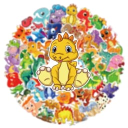 10/30/60PCS Cartoon Dinosaur Sticker Aesthetic PVC Korean Stationery School Supplies Decoration Scrapbooking