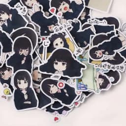 39pcs Cute Menhera-chan Kids Fun Paper Stickers Homemade Bookkeeping Decals On Laptop / Decorative Scrapbooking / DIY