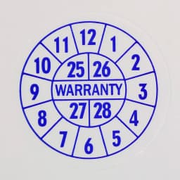 100pcs 20mm Expire Date Sticker Brittle Paper Warranty Void Label Repair Guanantee Valid Year Month Tamper Evident Security Seal