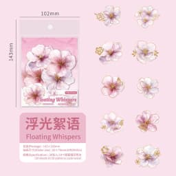 20pcs/lot Kawaii Scrapbook Stickers Misty Misty Flowers DIY Journaling Scrapbooking Supplies Decorative Stationery Sticker