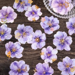 20pcs/lot Kawaii Scrapbook Stickers Misty Misty Flowers DIY Journaling Scrapbooking Supplies Decorative Stationery Sticker