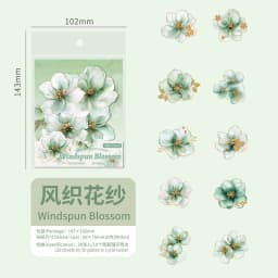 20pcs/lot Kawaii Scrapbook Stickers Misty Misty Flowers DIY Journaling Scrapbooking Supplies Decorative Stationery Sticker