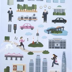 Korean Import Suatelier City Travel Exercise Stickers Scrapbooking DIY Journal Stickers Stationery Decor School Office Supplies