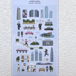 Korean Import Suatelier City Travel Exercise Stickers Scrapbooking DIY Journal Stickers Stationery Decor School Office Supplies