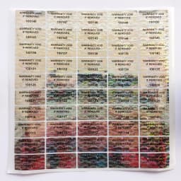 1000pcs 30x15mmm, Holographic Warranty Barcode Serial Number Stickers, Tamper Proof Sealing Void Security Label, Customized Logo