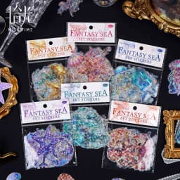 20sheets/1lot kawaii Stationery Sticker Fantasy Ocean junk journal Decorative Scrapbooking DIY Craft Sticker