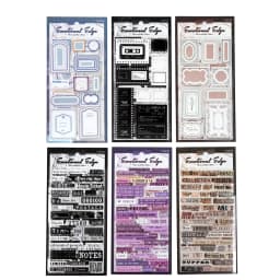 2pcs/1lot Kawaii Scrapbook Stickers Emotional Edge Junk Journal Gold Planner Stationery Sticker Planner Decorative