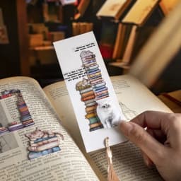 15pcs/1lot Kawaii Stationery Stickers Bookshelf and cat Diary Decorative Mobile Stickers Scrapbooking DIY Craft Stickers