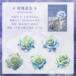 10pcs/lot Kawaii Stationery Stickers Flower Story Junk journaling stickers Planner Decorative Scrapbooking