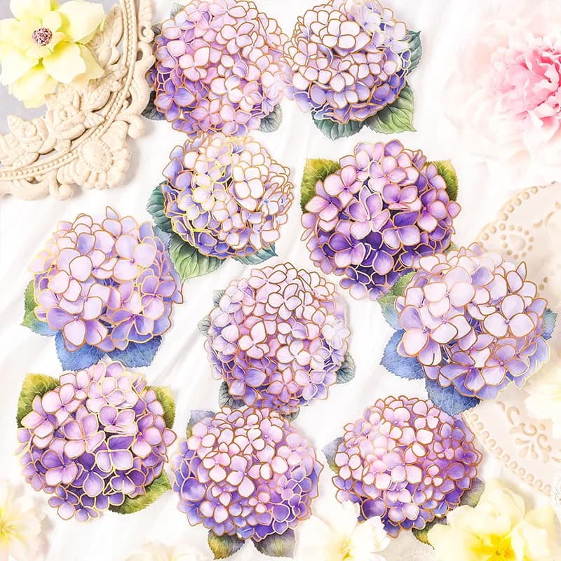 10pcs/lot Kawaii Stationery Stickers Flower Story Junk journaling stickers Planner Decorative Scrapbooking