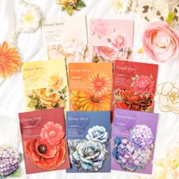 10pcs/lot Kawaii Stationery Stickers Flower Story Junk journaling stickers Planner Decorative Scrapbooking