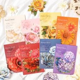 10pcs/lot Kawaii Stationery Stickers Flower Story Junk journaling stickers Planner Decorative Scrapbooking