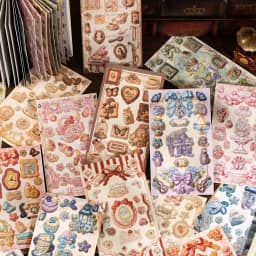 20pcs/lot Kawaii Scrapbook Sticker Dreamy Splendor Scrpbooking Supplies diary Planner Decorative Craft Stationery Sticker