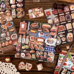 TIANZI 20/30pcs Retro Fantasy Die Cutting Stickers Book Cute Stationery for DIY Scrapbook Diary Phone Case Creative Handbook