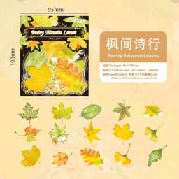 30pcs/lot Kawaii Stationery Stickers Maple Leaf Story DIY Craft Scrapbooking Album Junk Journal Happy Planner Diary Stickers