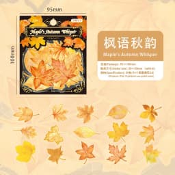 30pcs/lot Kawaii Stationery Stickers Maple Leaf Story DIY Craft Scrapbooking Album Junk Journal Happy Planner Diary Stickers