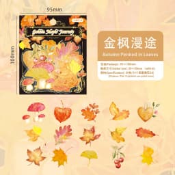 30pcs/lot Kawaii Stationery Stickers Maple Leaf Story DIY Craft Scrapbooking Album Junk Journal Happy Planner Diary Stickers