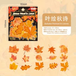 30pcs/lot Kawaii Stationery Stickers Maple Leaf Story DIY Craft Scrapbooking Album Junk Journal Happy Planner Diary Stickers