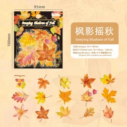 30pcs/lot Kawaii Stationery Stickers Maple Leaf Story DIY Craft Scrapbooking Album Junk Journal Happy Planner Diary Stickers