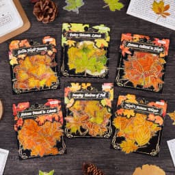 30pcs/lot Kawaii Stationery Stickers Maple Leaf Story DIY Craft Scrapbooking Album Junk Journal Happy Planner Diary Stickers